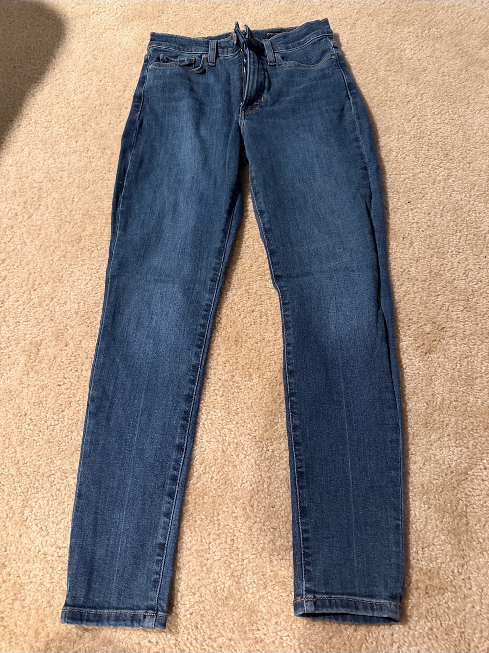 Women’s high rise skinny Dark Blue Jeans